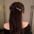 thumbnail image 4 of Paquete de 6 palillos chinos para el pelo para mujer, palillos de metal para moños, palillos largos para el pelo, accesorios de peinado de moda (oro y plata), 17,2 cm, 4 of 5
