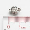 thumbnail image 4 of 100sets Brass Magnetic Clasps with Loops Oval Platinum 11x7mm Hole: 1.5mm, 4 of 4