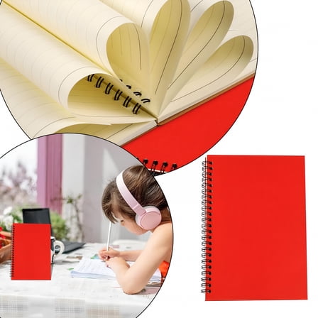 CCOCC 300 Writing Prompts Book Small Notebooks 5x7 Graph Paper Students Ruled Spiral Notebook A5 1pack Lined Travel Writing Notebooks Journal Memo Notepad Sketchbook Students College