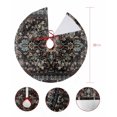 thumbnail image 7 of Vintage Boho Christmas Tree Skirt 36 Inches Large Christmas Skirt Tree, Rustic Flowers Modern Geometric Abstract Art Tree Skirt Christmas Decorations for Fireplace Party Holidays Indoor Outdoor, 7 of 7