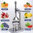 thumbnail image 3 of Cast Iron Juicer Hand Press, Easy-to-Clean, Heavy-Duty, Professional Citrus Juicer, Stainless Steel Lemon Citrus Crush Machine for Fresh Lemonade Orange Juice, 3 of 11