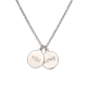 thumbnail image 3 of Collar de Mujer con Dijes Te Amo Love You LuckyLy, Cadena de Acero Inoxidable, Modelo Cora plateado UNITALLA, 3 of 4