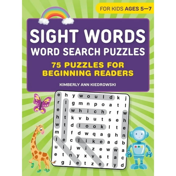 Sight Words Word Search Puzzles: 75 Puzzles for Beginning Readers, (Paperback)