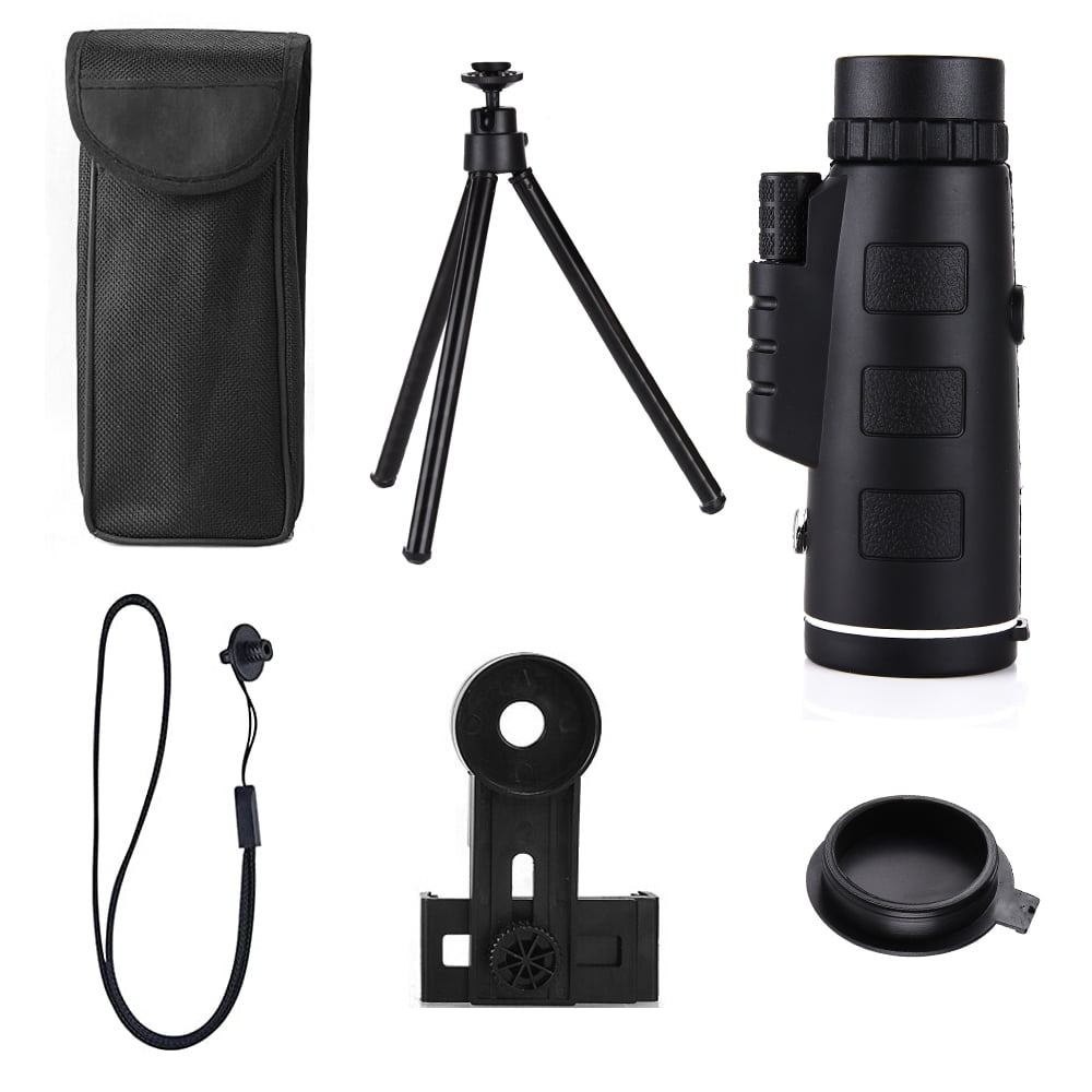 Stscope360 Monoculaire Puissant 80x100 - Télescope Compact Avec Adaptateur Smartphone Et Trépied - Idéal Rando, Observation, Voyage