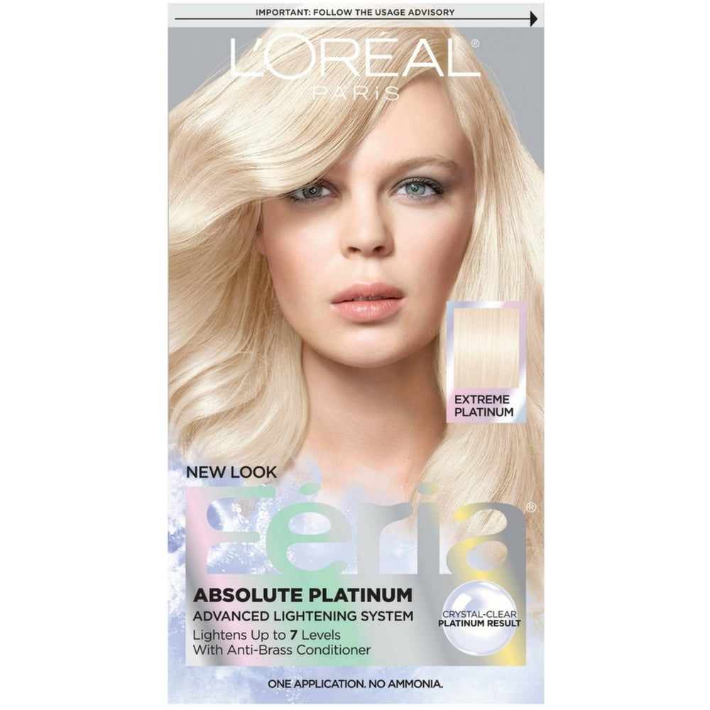 L'Oreal Feria Absolute Platinums Hair Color, Extreme Platinum Walmart