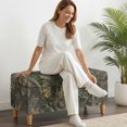 thumbnail image 2 of FOR U DESIGNS Camo Hunting Leaf Print Storage Ottoman Cover Stretch Ottoman Slipcover Flip-top Storage Bench Cover Washable Footrest Stool Slipcover with Elastic Bottom for Living Room, 2 of 7