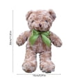 thumbnail image 3 of Beautynvta 11.8'' Teddy Bear Stuffed Animal, Cute Small Plush Toy, Small Bear Doll with Bow, Gifts for Valentine’s Day, Birthday, Christmas, Khaki, 3 of 7