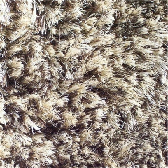 Crystal- Beige-D.Brown Area Rug - 4 x 6