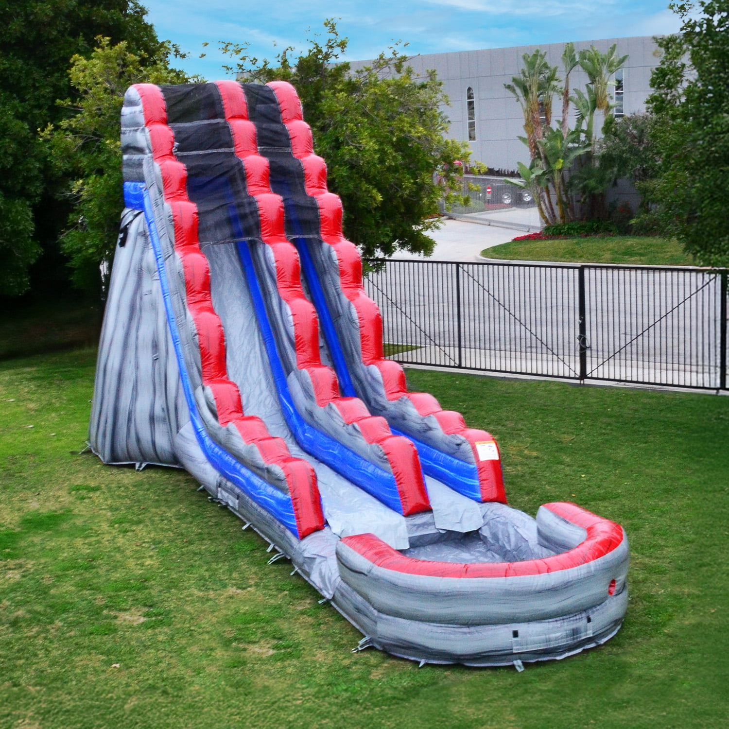 JumpOrange Titanium Commercial Grade Inflatable Water Slide with Splash Pool, for Adults and Kids