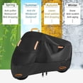 thumbnail image 3 of Funda impermeable para motocicleta, negra, 200 x 90 x 100 cm, 3 of 4