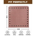 thumbnail image 7 of nqOlkjepod Country Star Chair Covers Set of 6, Decorative Chair Back Cover, Farmhouse Red Buffalo Plaid Rustic Dining Room Chair Slipcovers Removable Chair Protectors Covers for Party Banquet, 7 of 7