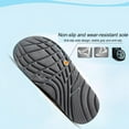 thumbnail image 4 of Mens Sport Recovery Sandals Plantar Fasciitis Thick Cushion Slides Sandals Lightweight Comfort Orthotic Slippers Plus Size Black Gray 13 Wide, 4 of 5