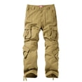 thumbnail image 5 of Matchstick Men's Retro Relaxed Plus Size Cargo Pants with Multi Pockets, 5 of 7