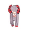 thumbnail image 1 of ITFABS Costume de Noël Famille Parent-Enfant Ensemble Imprimé Cerf Col Rond, 1 of 8