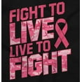 thumbnail image 2 of Fight to Live Breast Cancer Hoodie Sweatshirt Women Brisco Brands S, 2 of 6