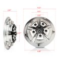 thumbnail image 5 of PIT66 Golf Cart Wheel Covers 8" Hub Cap Fit for Yamaha Club Car Ezgo Silver, 5 of 9