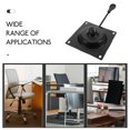 thumbnail image 3 of Raindrops Black Metal Swivel Base Chair Replacement Part Practical Office Accessory, 3 of 8