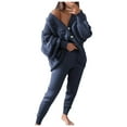 thumbnail image 1 of Besolor Womens 2 Piece Outfits Knit Sweater Sets Oversized Button down Cardigan and Slim Long Pants Matching Lounge Set, 1 of 5