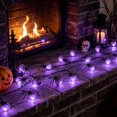thumbnail image 7 of Halloween Spider String Lights 118.11 Inch Battery Operated Decor with 20 Purple LED Bulbs for Indoor Outdoor Home Party Decor, 7 of 7