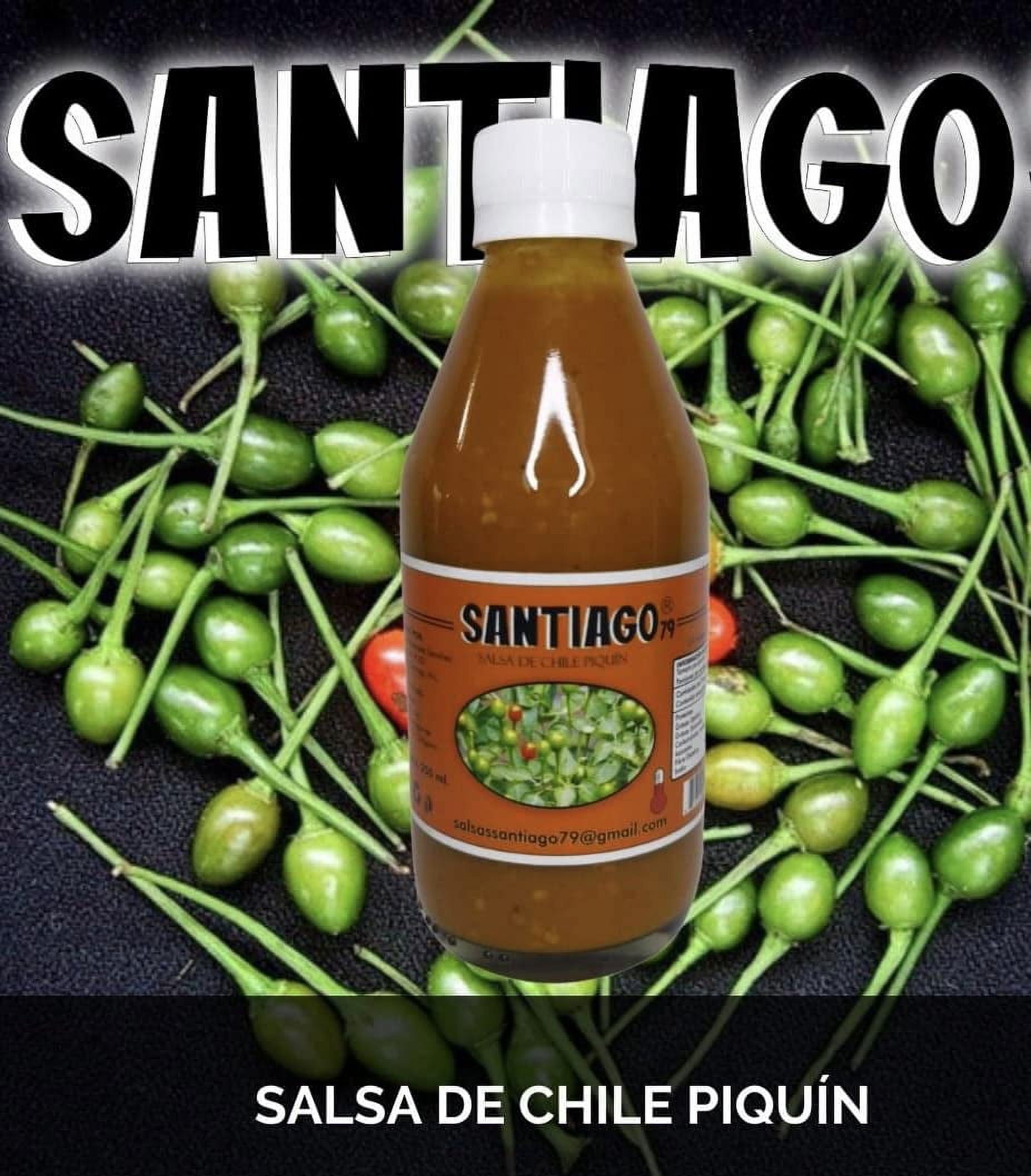 Santiago Hot Sauce Red Piquin Peppers From Mexico 8.5oz 2 Pack