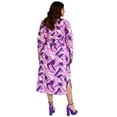 thumbnail image 3 of Vestido sublimado Roman Fashion Tallas Extras 4307 Lila mosaico lila 38, 3 of 6
