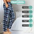 thumbnail image 2 of DARESAY Mens 3 Pack Pajama Pants for Men, Microfleece Pajama Pants, Men's Pajamas, Sleep pants with Pockets, Up to Size 3XL, 2 of 5