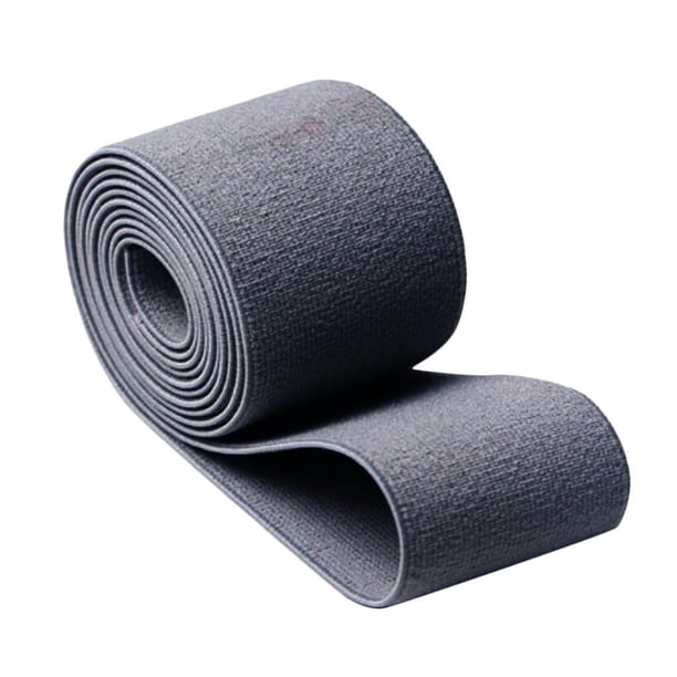 Correa de banda elástica plana de punto de alta elasticidad de 16 m para pantalones ropa pretina gris Zulema Costura de banda elástica plana y ancha