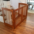 thumbnail image 5 of 4 Panel Wood Pet Gate - Oak, 5 of 8