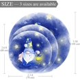 thumbnail image 2 of Sleep Dwarf Round Soft Area Rugs 2.6ft Anti-Slip Cute Circle Carpet for Teen Girls Room, Circular Rug for Nursery Room, Dorm, Cute Room Decor for Baby, 2 of 7