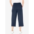 thumbnail image 2 of Woman Within Plus Size Petite Sport-Knit Pull-On Capri Pants, 2 of 6