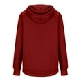thumbnail image 4 of Handshe Trendy Men's Solid - Color Long - Sleeve Drawstring Hooded Casual Sweatshirt Jacket, 4 of 6