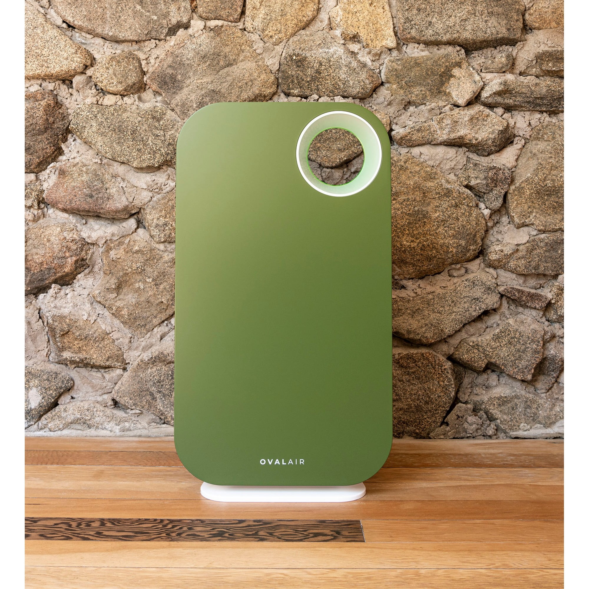 OVAL AIR 3-Stage H13 True HEPA 5-in-1 Air Purifier for Rooms up to 600 sq. ft. reduces Allergies, Asthma, Pets, Odor, Smoke, Cypress Creek Green, AIR1000E