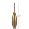 thumbnail image 5 of Noble House Wadley Aluminum Medium Decorative Bottle Vase, Raw Brass, 5 of 5