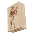thumbnail image 1 of Musician Rockstar Singer with Guitar Rectangle Rubber Stamp Stamping Scrapbooking Crafting - Small 1.7in, 1 of 7