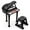 Black, variant on Costway 31 Keys Kids Piano Keyboard Toy Toddler Musical Instrument with Stool & Microphone Black