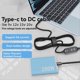 thumbnail image 3 of Cable de Refuerzo de CC Tipo C A CC, Convertidor de Refuerzo Ajustable de 5 V/9 V/12 V/15 V/20 V, Cable Disparador PD100W, Adaptador USB A CC., 3 of 8