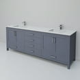 thumbnail image 5 of Jacques 80 in. W Dark Grey Double Bath Vanity, Cultured Marble Top, and Faucet Set, 5 of 8