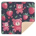 thumbnail image 6 of WOBOGO Cute Strawberry Bear Baby Playmats Extra Large Waterproof Rollable Activity Pads for Toddlers 50×50inch, 6 of 7