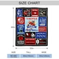 thumbnail image 5 of Football Gifts for Boys 8-12, Football Blanket for Boys, Football Gift for Men, Football Team Gifts, Unique Birthday Gift for Football Lovers Player, Football Gifts Flannel Throw Blanket 60"x50", 5 of 5