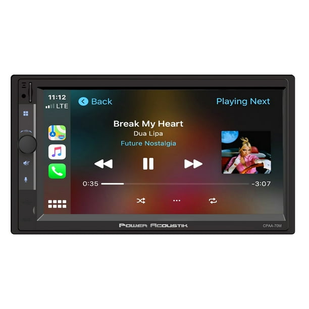 humor Somber Correct Power Acoustik Car Stereo Combo | Car Play/Android Auto Receiver & (4) 6.5"  Speakers | 7" HD LCD with Capacitive Touchscreen & Bluetooth | Double Din |  CPAAM7-S2 - Walmart.com
