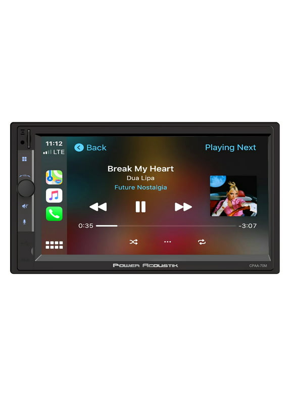 Power Acoustik Car Stereo Combo | Car Play/Android Auto Receiver & (4) 6.5" Speakers | 7" HD LCD with Capacitive Touchscreen & Bluetooth | Double Din | CPAAM7-S2