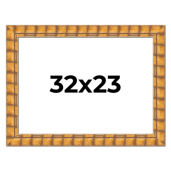 32x23 Frame Beige Real Wood Picture Frame Width 3 inches | Interior Frame Depth 0.5 inches |