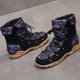 thumbnail image 4 of Botas cortas de punta redonda con cremallera lateral retro de estilo étnico de talla grande para mujer Wmkox8yii  FOPL1428, 4 of 8