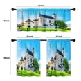 thumbnail image 4 of LALILO Kitchen Curtains and Valances Set of 3 36" Medieval Window Treatment Tiers for Window Decor, 4 of 5