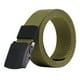 thumbnail image 1 of Cinturón militar de lona ajustable para hombre, cinturón táctico para exteriores con hebilla de plástico (verde oliva), 1 of 3