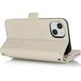 thumbnail image 5 of for iPhone 14 Wallet case,iPhone 14 Phone case with Zipper Card Holders for Women Slots Crossbody Flip Folio Book Cover with Credit Card Holder Men case - White, 5 of 13