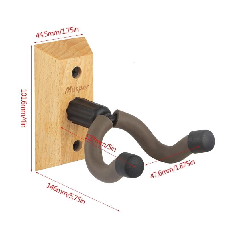 CEORPER Guitar Wall Mount Hanger Guitar Wall Hangers Hook Wall Hanging Bracket Holders