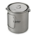 thumbnail image 3 of Copa de titanio Lixada Ligero Titanio 3 Piezas Juego Titanio 750 ml Olla 350 ml Taza de agua Taza co Lixada Copa de titanio, 3 of 7