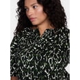 thumbnail image 4 of Terra & Sky Women's Plus Smocked Sleeved Top, Sizes 0X-5X, 4 of 5