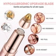 thumbnail image 3 of CHOK 1pc Eyebrow Trimmer  Rechargeable Eyebrow Razor For Women  Painless Eyebrow Hair Remover Tool For Face Nose Hair Removal, 3 of 4